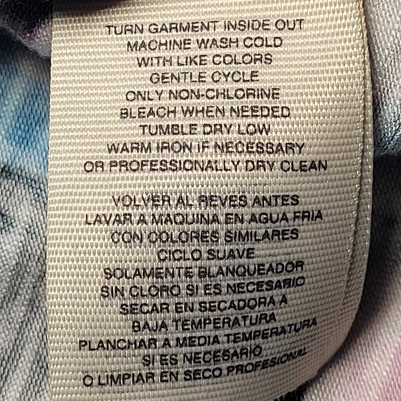 Macy's Rachel Roy Curvy Collection Womens Blue And Pink Blouse Size 2X - Picture 9 of 15